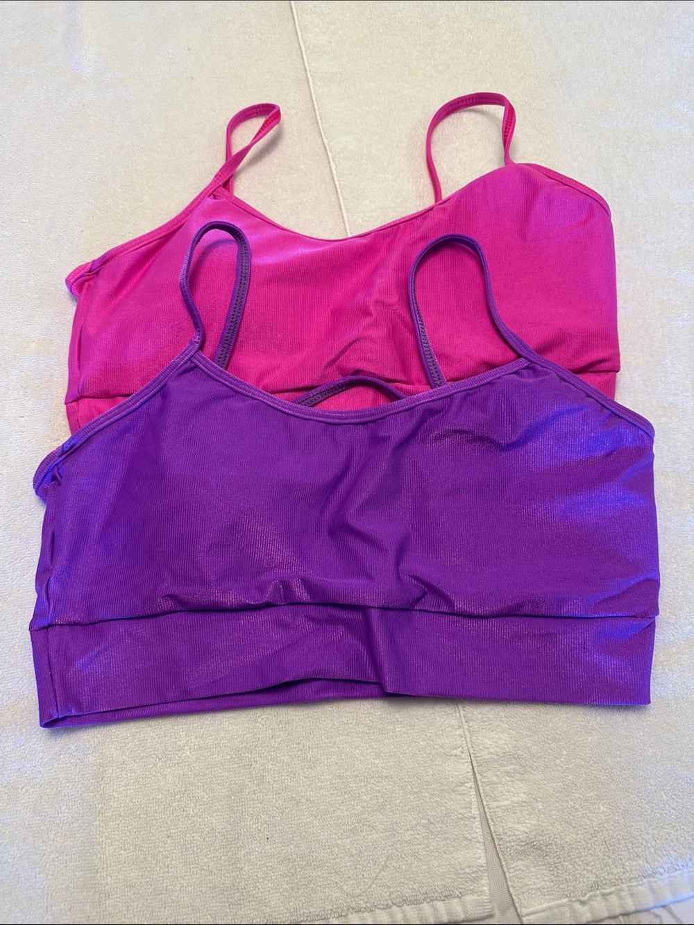 Seamless Pink & Purple Brazilian sport bra lot of 2 (pink & purple)